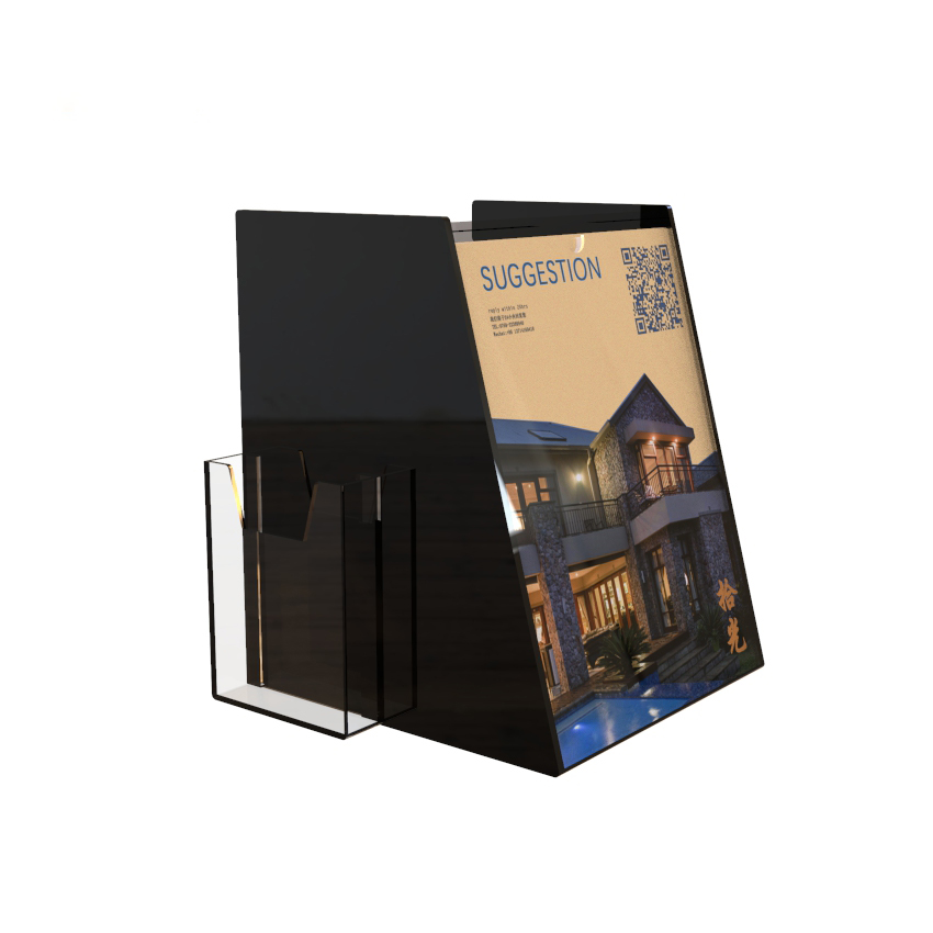Durable Acrylic Ballot box, Donation Box, vote box with Easy Open Rear Door